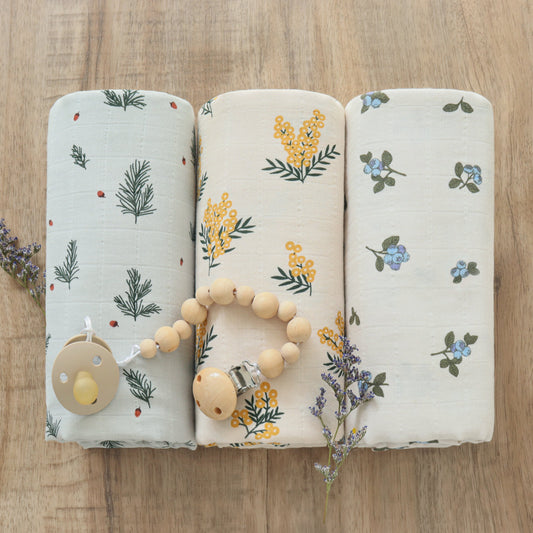 Pure Cotton Solid Color Double-layer Gauze Gro-bag Cover Blanket