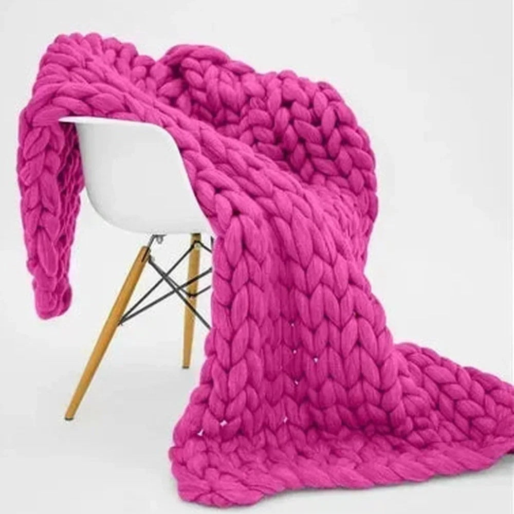 New Core-filled Yarn Hand-woven Gravity Blanket Sofa Cover Decompression Blanket