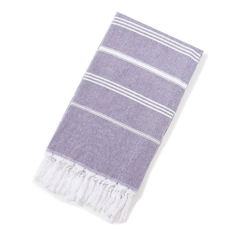 Striped Cotton Turkish Bath Towel Camping Beach Fitness Blanket
