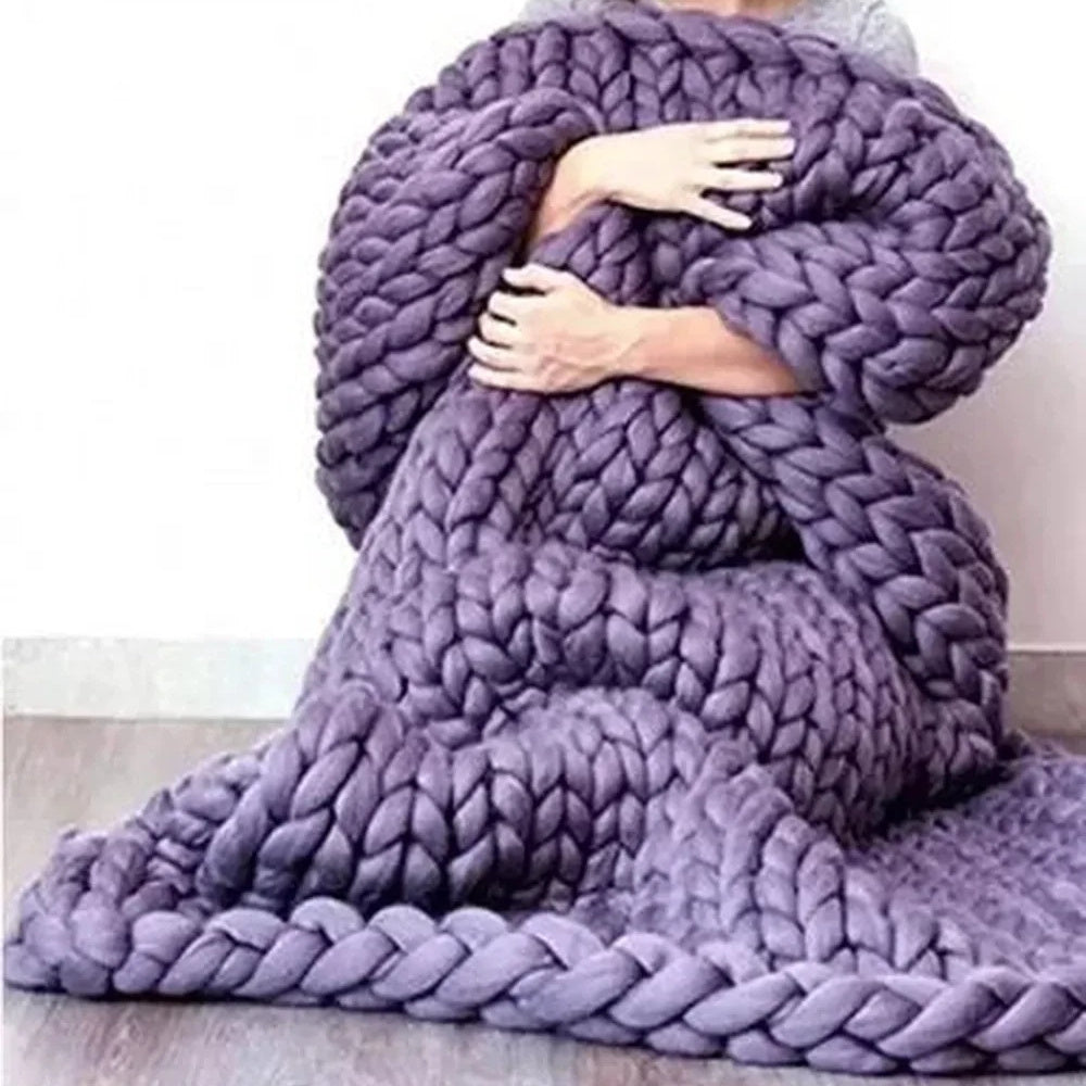 New Core-filled Yarn Hand-woven Gravity Blanket Sofa Cover Decompression Blanket